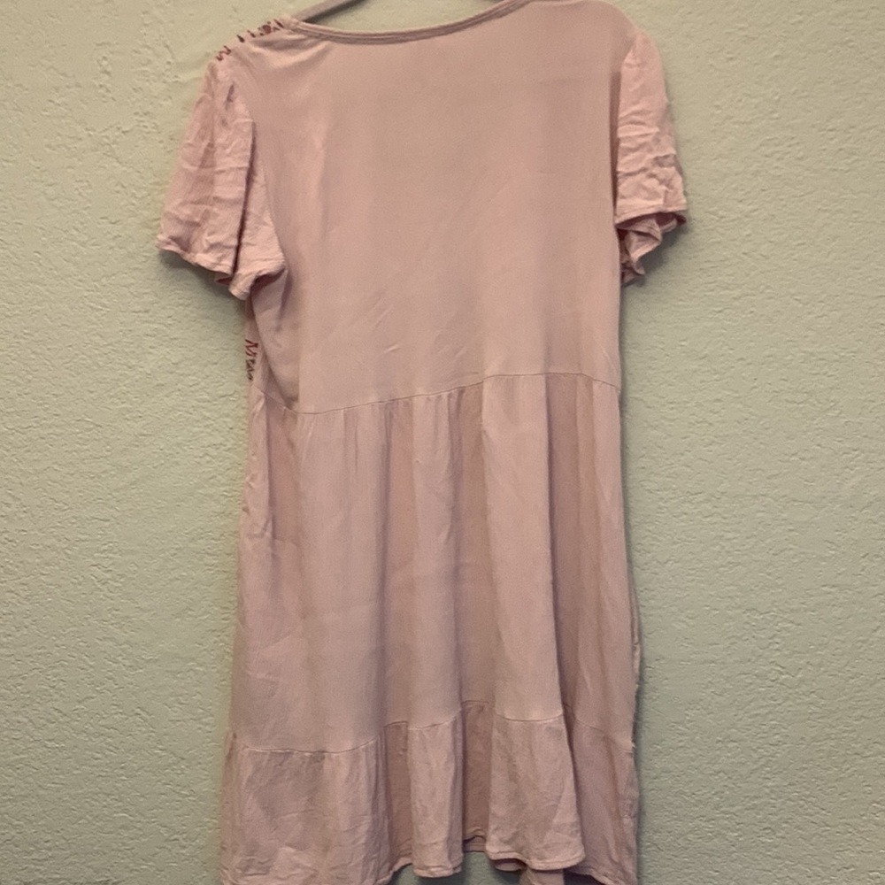 Knox Rose Pink Embroidered Scoop-Neck Dress - Picture 6 of 6